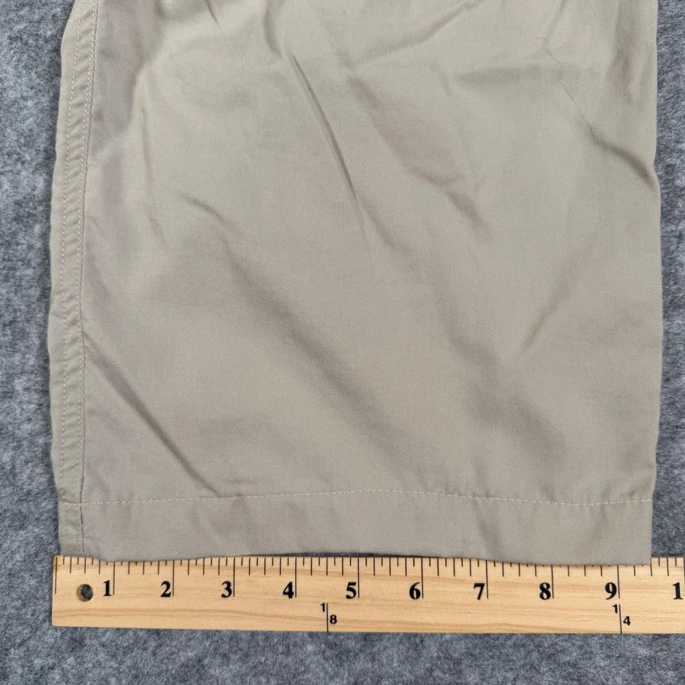 The North Face Hiking Pants Mens XL Tan Nylon‎ Cargo Belted Outdoor Trousers